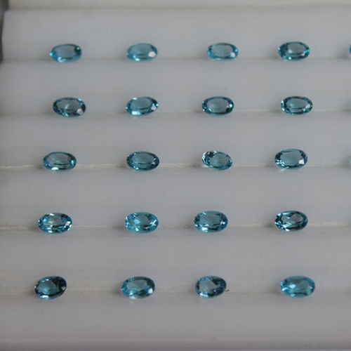 3x4mm Swiss Blue Topaz Faceted Oval Loose Gemstones
