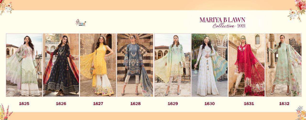 Shree Fabs Maria B Lawn Collection 2021 Lawn Print With Embroidery Pakistani Suit Catalog