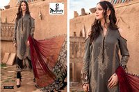 Majesty Maria B Lawn Vol 7 Jam Silk Print With Embroidery Pakistani Suit Catalog