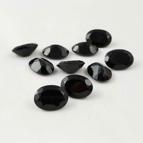 8x10mm Black Onyx Faceted Oval Loose Gemstones Grade: Aaa