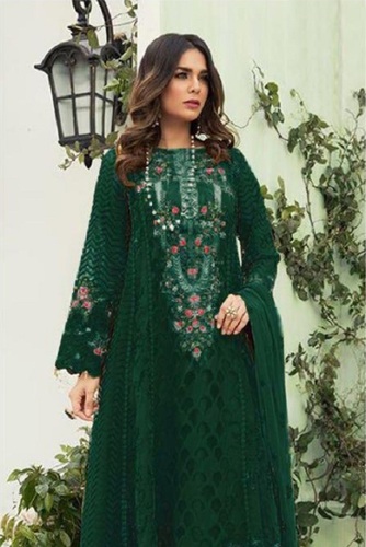 Khayyira Maria B Georgette With Embroidery Work Pakistani Suit Catalog