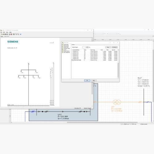 LINE AND CABLE PARAMETERS (LEIKA) SIEMENS PSS SINCAL ELEMENT AND CONTROLLER MODELLING