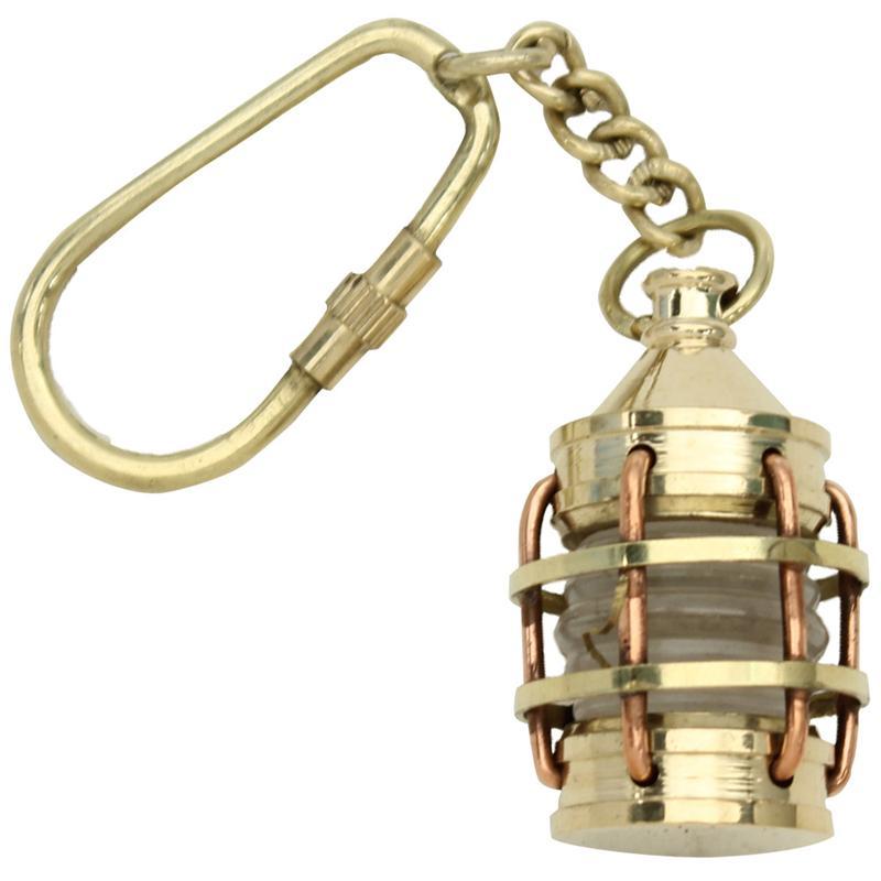 Brass Key Chain Ship Lantern