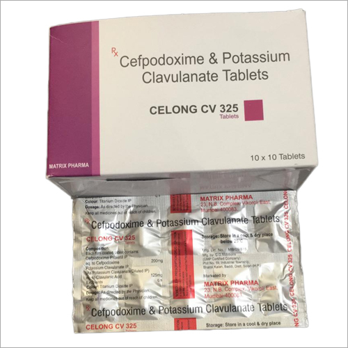 Cefpodoxime And Potassium Calvulante Tablets General Medicines