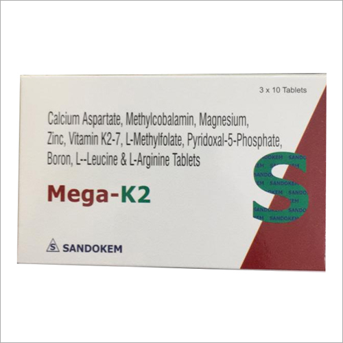 Calcium Aspartate Methylcobalamin Magnesium Zinc Vitamin K27 LMethylfolate Pyridoxal 5