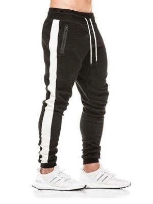 Black Mens Track Pant Lowers