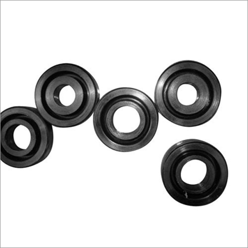 Rubber Round Seals - Rubber Material, Black Color | Designed for Automobile Industry Use