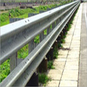 Single Sided Double Beam Crash Barrier
