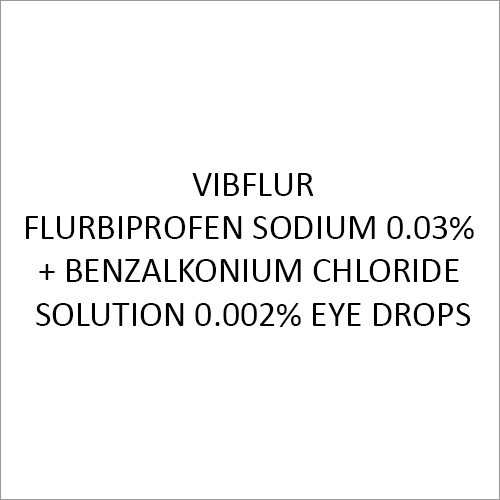 Flurbiprofen Sodium 0.03% + Benzalkonium Chloride Solution 0.002% Eye Drops
