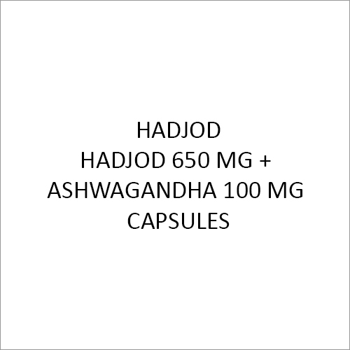 Hadjod 650 Mg + Ashwagandha 100 Mg Capsules General Medicines