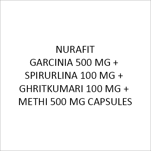 Garcinia & Spirulina Nutrient Blend - 500 MG Garcinia 100 MG Spirulina 100 MG Ghritkumari 500 MG Methi Capsules | Doctor Recommended General Medicine Suitable for All Store in Dry Place