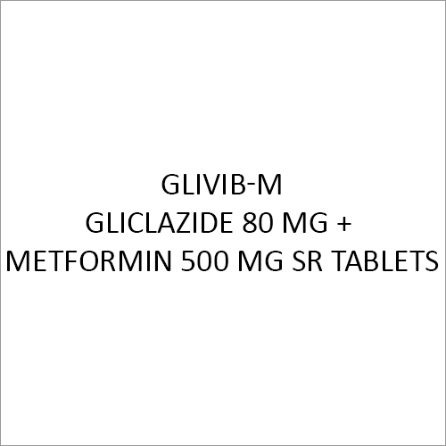 Gliclazide 80 Mg + Metformin 500 Mg Sr Tablets General Medicines