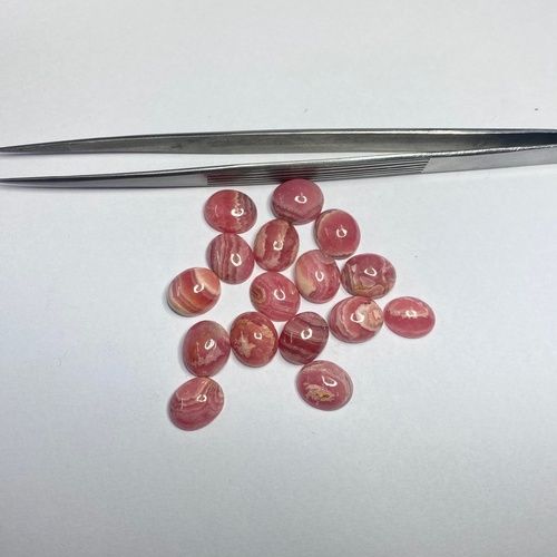 5x7mm Rhodochrosite Oval Cabochon Loose Gemstones