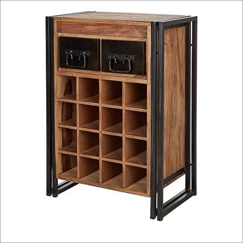 Polishing 58X35X80Cm Wooden Bar Cabinet