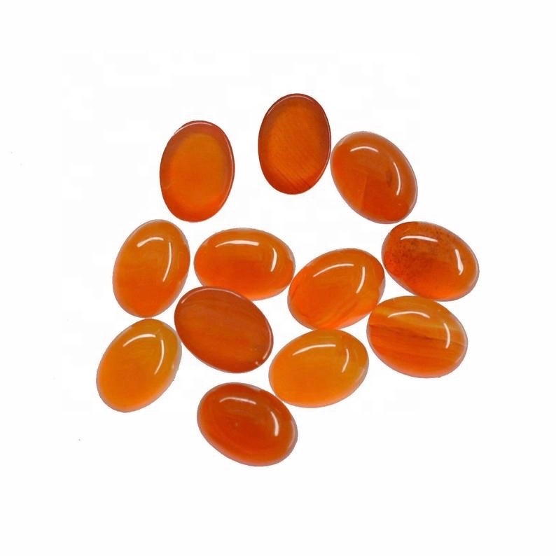 3x5mm Carnelian Oval Cabochon Loose Gemstones