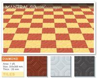 25mm Diamond Shape Parking Tiles