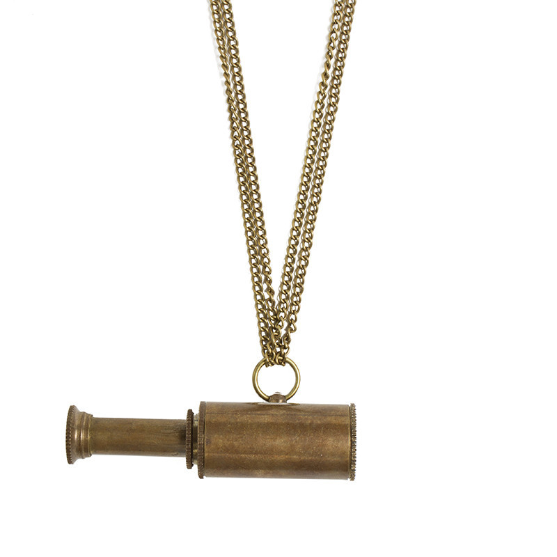 Nautical Antique Telescope Necklace