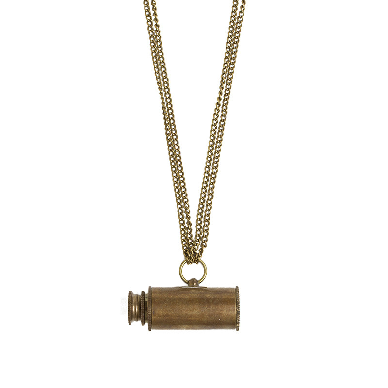 Nautical Antique Telescope Necklace