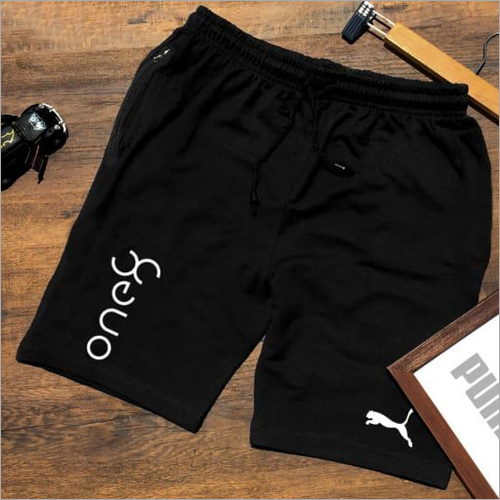 Men Cotton Blue Shorts