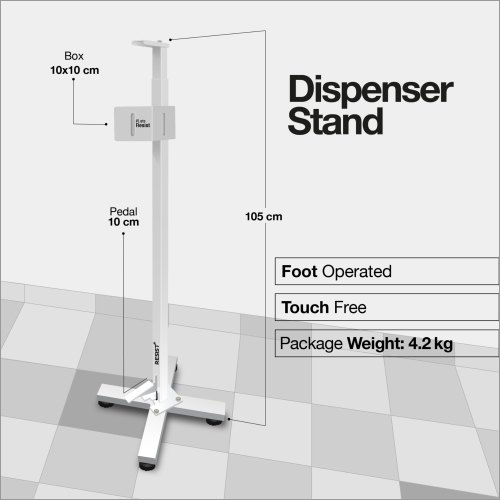 Touch Free Foot Operated Sanitizer Dispenser Stand