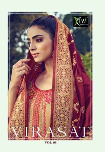 Kessi Virasat Vol 8 Jam Silk With Khatli Work Dress Material Catalog