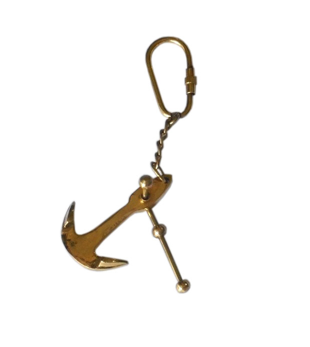 Vintage Marine Brass Nautical Anchor Key chain