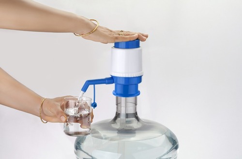 Blue Hand Press Manual Water Dispenser Pump