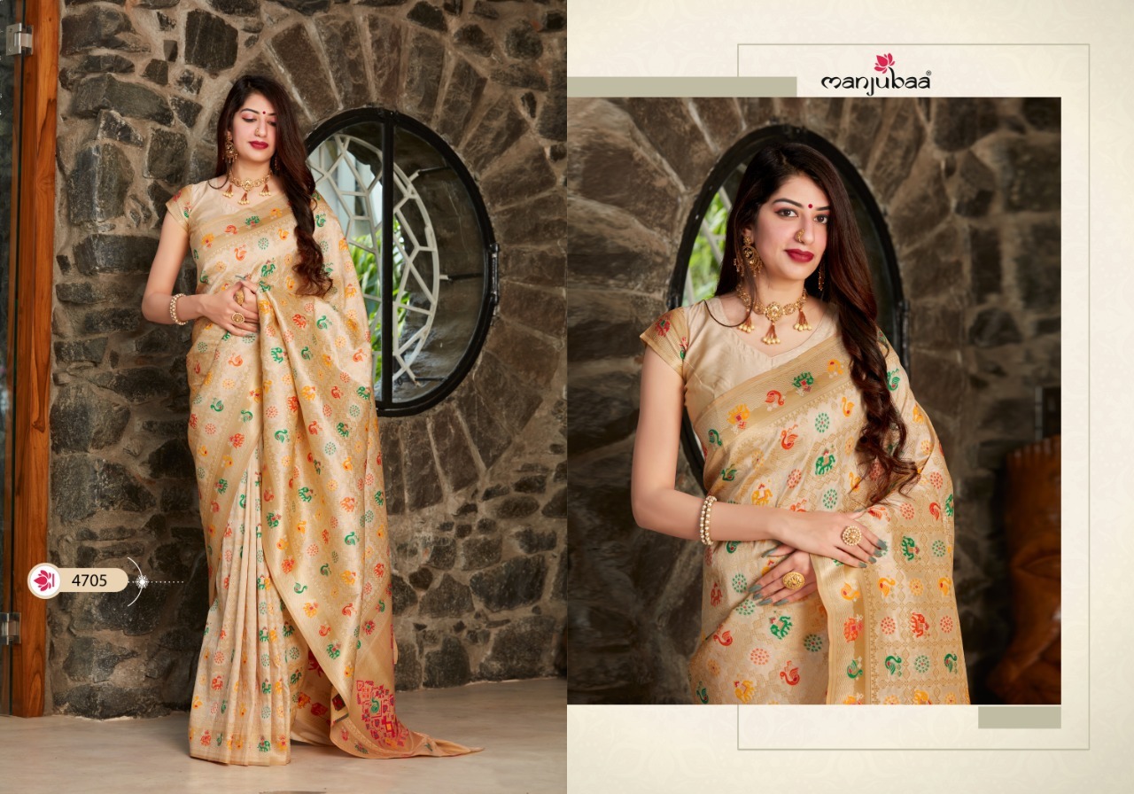 Manjubaa Mohini Soft Silk Designer Party Wear Saree Catalog