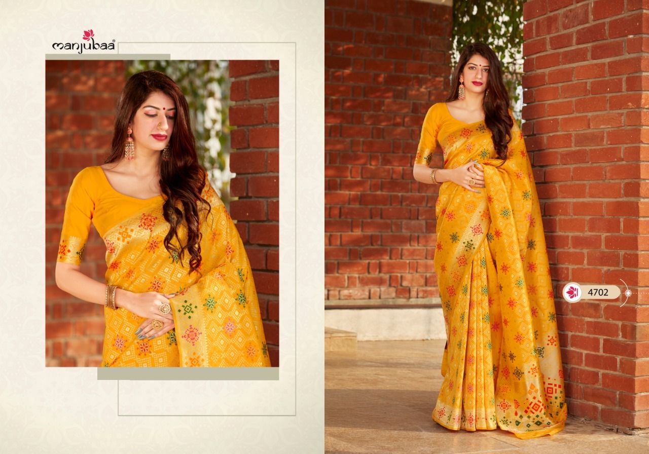 Manjubaa Mohini Soft Silk Designer Party Wear Saree Catalog
