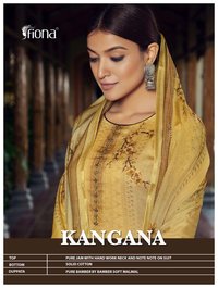 Fiona Kangana Pure Jam With Work Designer Salwar Suit Catalog