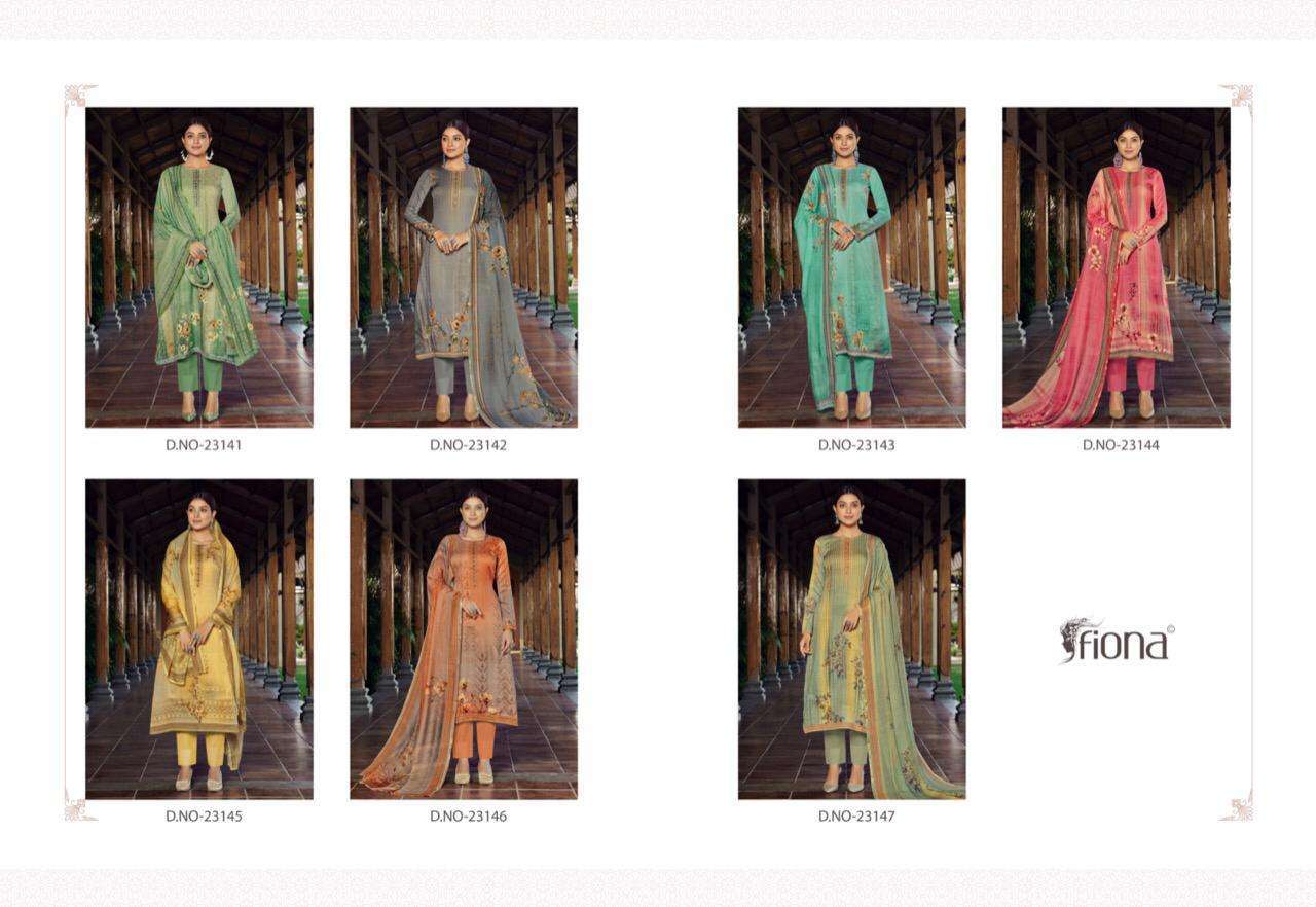 Fiona Kangana Pure Jam With Work Designer Salwar Suit Catalog