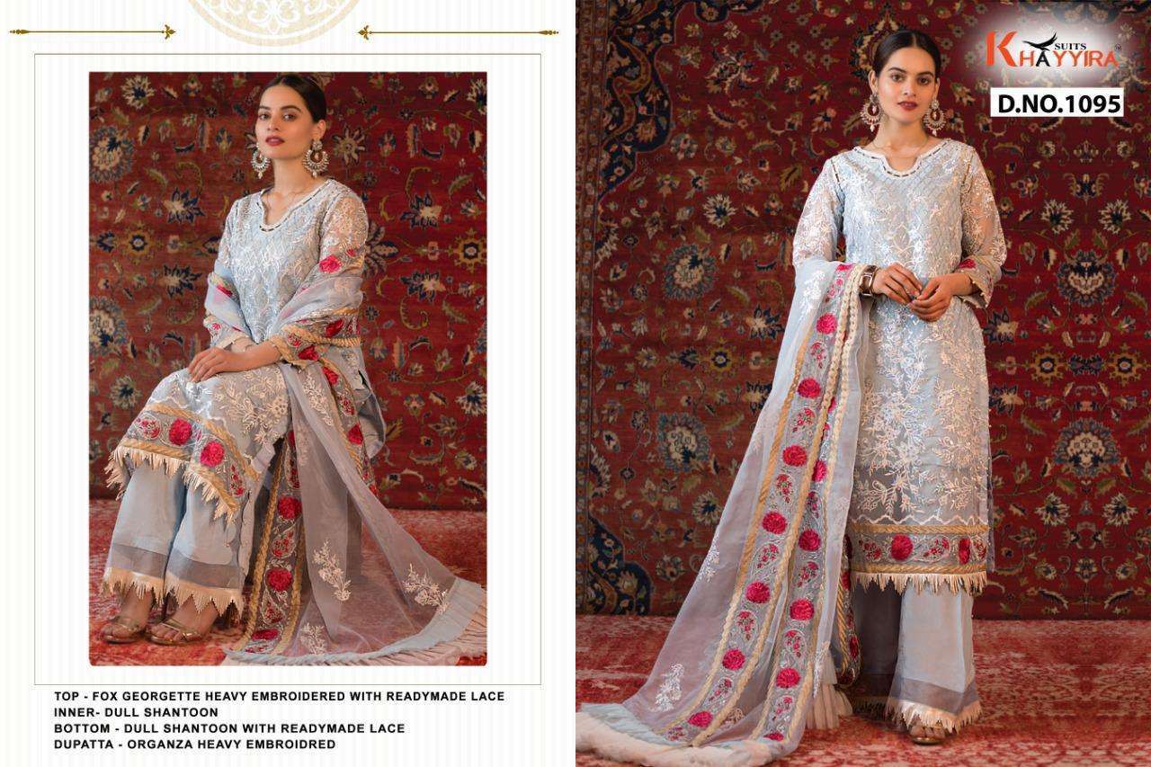 Khayyira Suits Alzohaib Vol 2 Georgette With Embroidery Work Pakistani Suit Catalog
