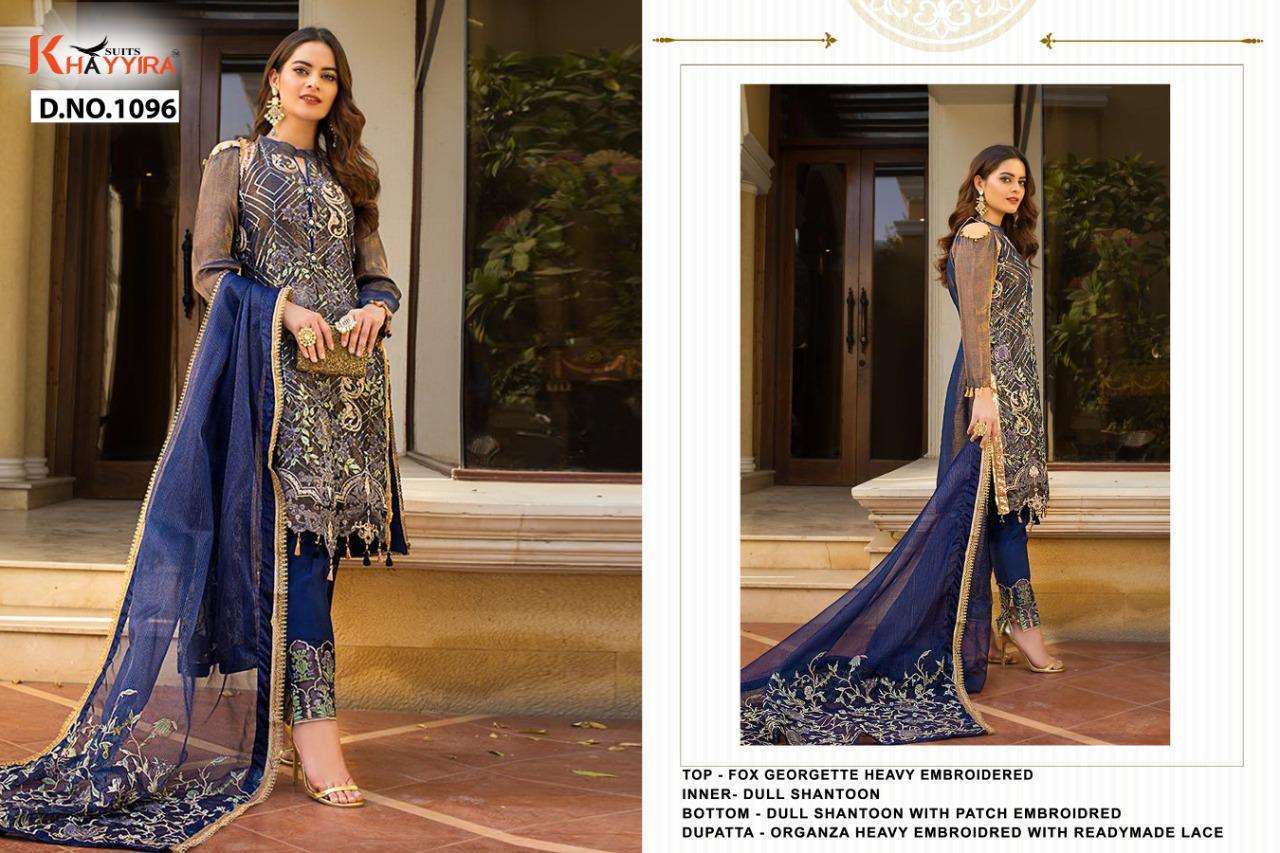 Khayyira Suits Alzohaib Vol 2 Georgette With Embroidery Work Pakistani Suit Catalog