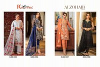 Khayyira Suits Alzohaib Vol 2 Georgette With Embroidery Work Pakistani Suit Catalog