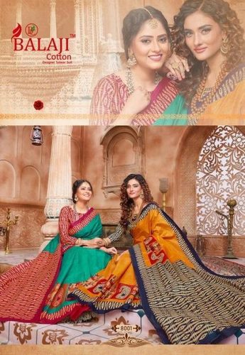 Balaji Cotton Leelavathi Vol 8 Cotton Printed Fancy Saree Catalog