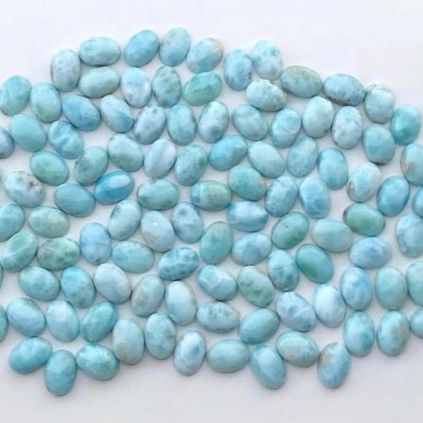 10x12mm Larimar Oval Cabochon Loose Gemstones