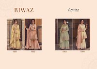 Amyra Designer Riwaz Chinon Silk With Embroidery Sharara Salwar Suit Catalog