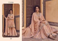 Amyra Designer Riwaz Chinon Silk With Embroidery Sharara Salwar Suit Catalog