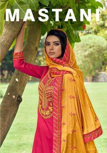 Rangoon Mastani Jam Silk With Work Readymade Suit Catalog