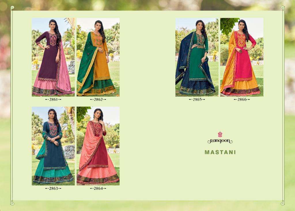 Rangoon Mastani Jam Silk With Work Readymade Suit Catalog