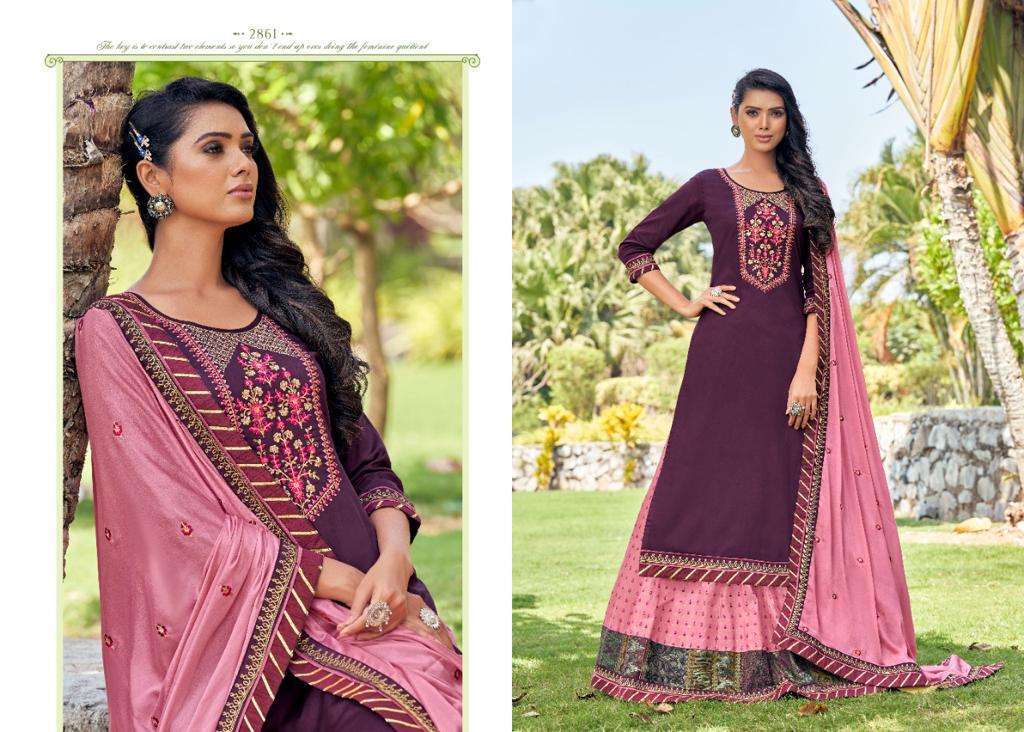 Rangoon Mastani Jam Silk With Work Readymade Suit Catalog