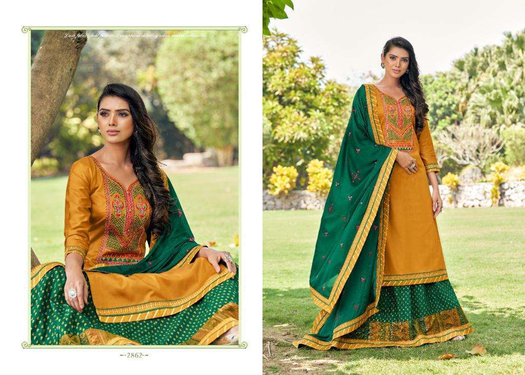 Rangoon Mastani Jam Silk With Work Readymade Suit Catalog