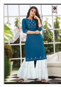 Kiana Majesty Vol 2 Viscose Kurti With Sharara Skirt Pant And Plazzo Catalog