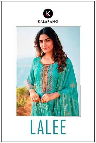 Kalarang Fashion Lalee Jam Digital Print With Work Dress Material Catalog