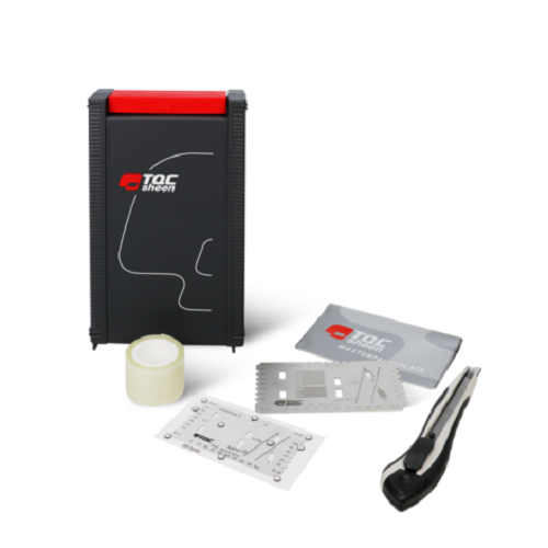 TQC Cross Cut Adhesion Test Kit - Stainless Steel, 44x22 Micron, Silver | Includes Wet Film Applicator, Cutting Tool & Adhesion Test Tapes