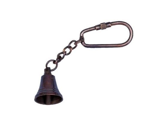 Antique Nautical Bell Key Ring