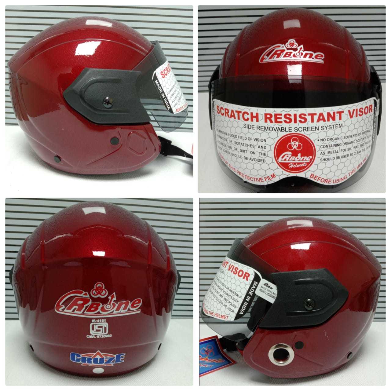 CRUZE Duro Open Face Bike Helmet
