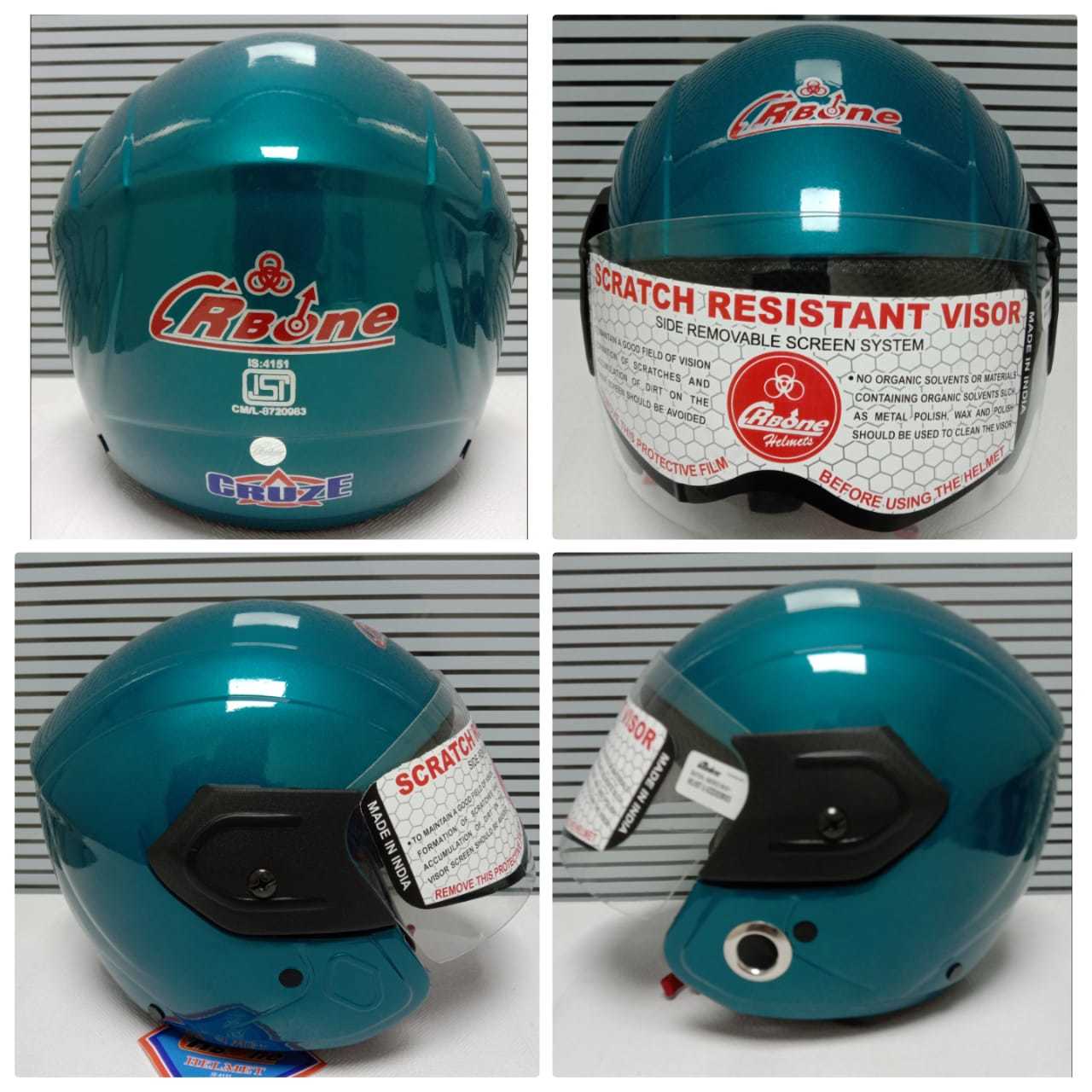CRUZE Duro Open Face Bike Helmet