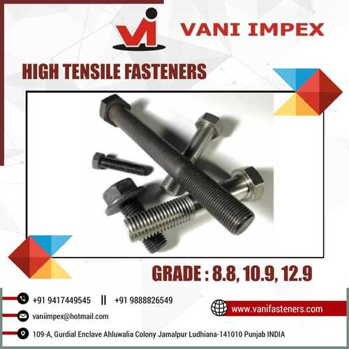 High Tensile Fasteners Diameter: M 6 To M 72 Millimeter (Mm)