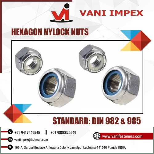 Hexagon Nylock Nuts